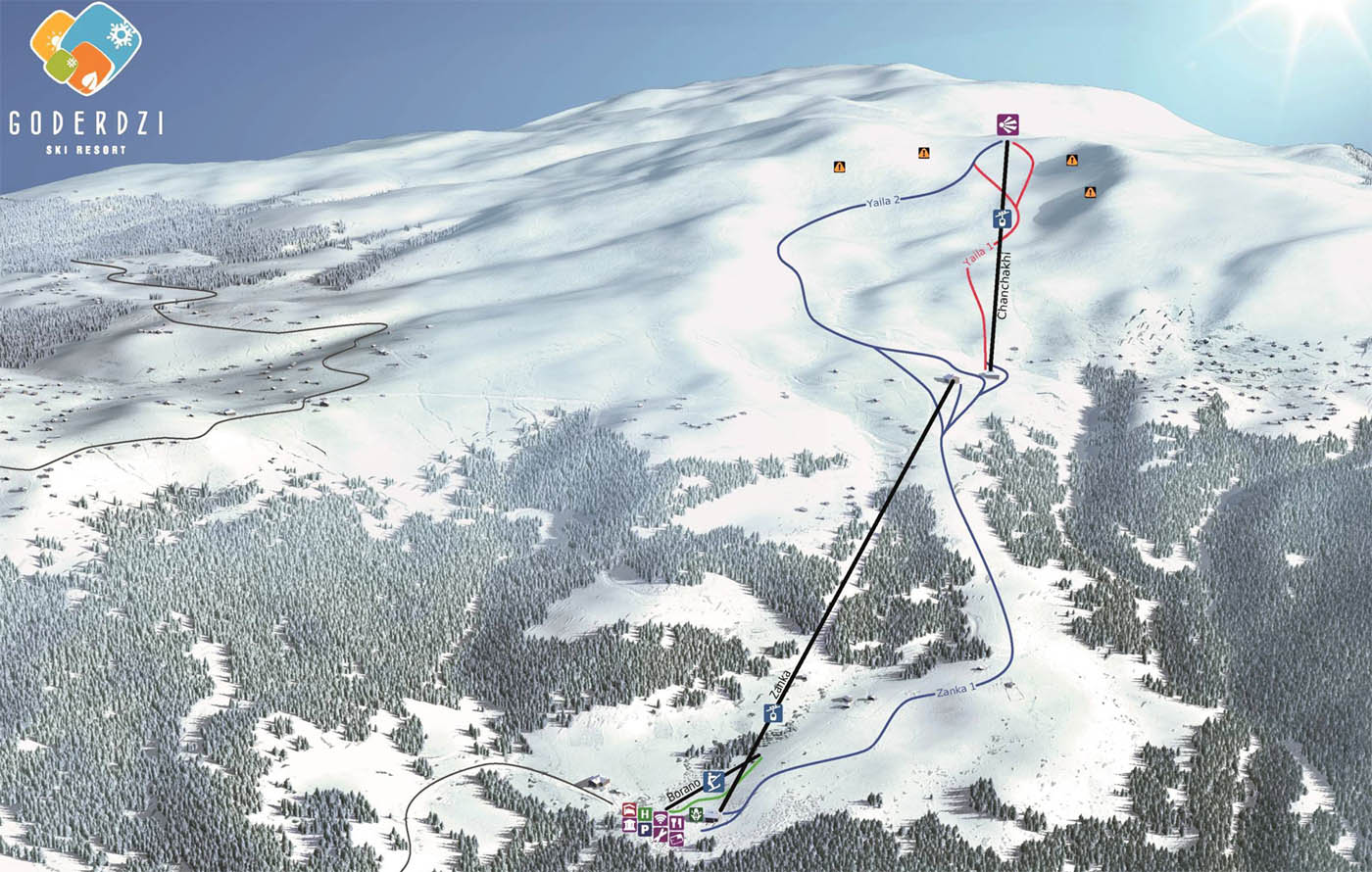Ski mapa Goderdzi