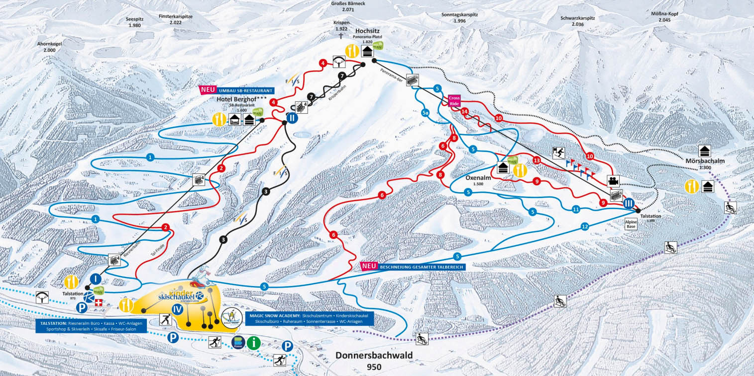 Ski mapa Riesneralm