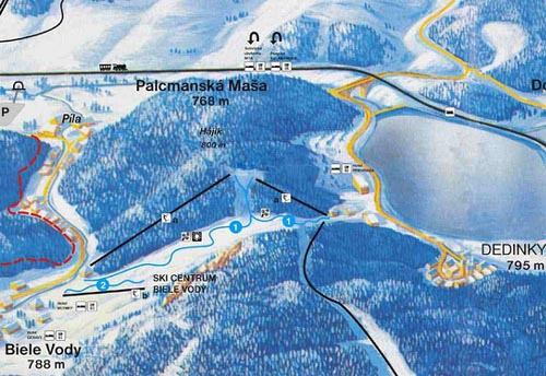 ski mapa Dedinky