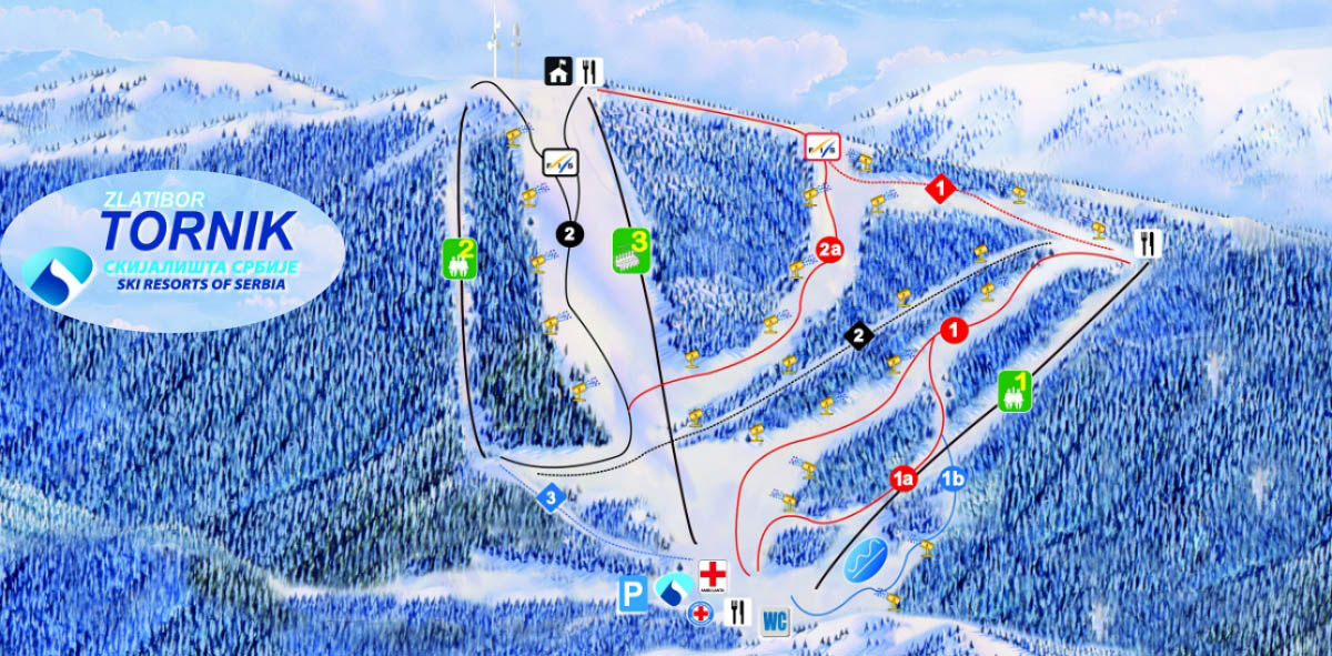 Ski mapa Tornik-Zlatibor