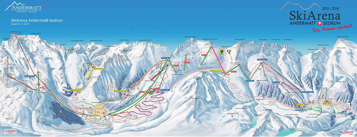 ski mapa Andermatt