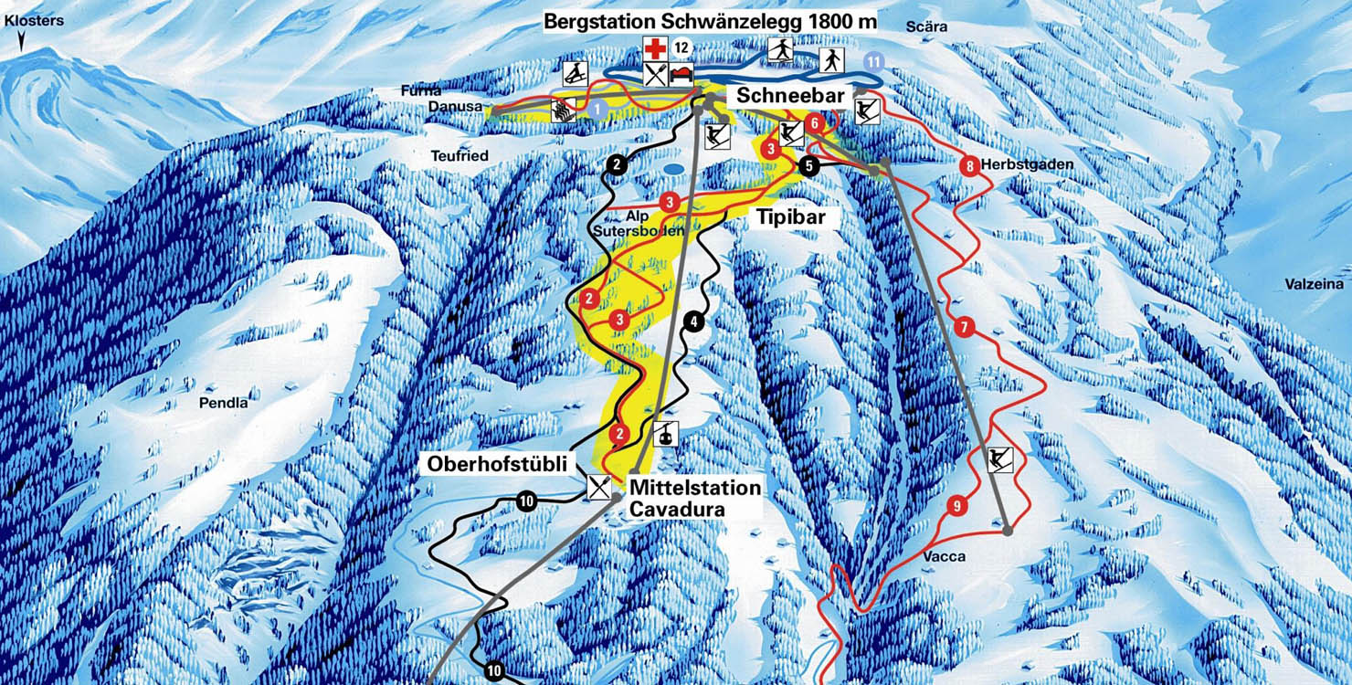 ski mapa Grüsch-Danusa