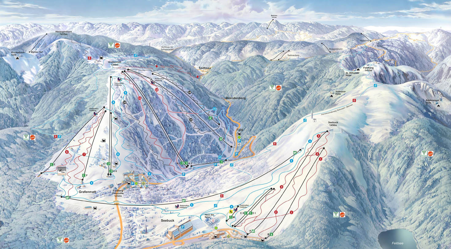 Ski mapa Feldberg