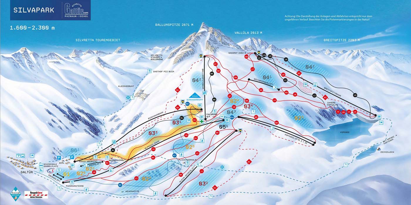 Ski mapa Galtr