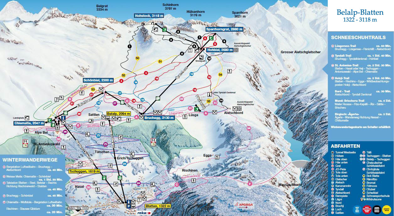 ski mapa Blatten-Belalp