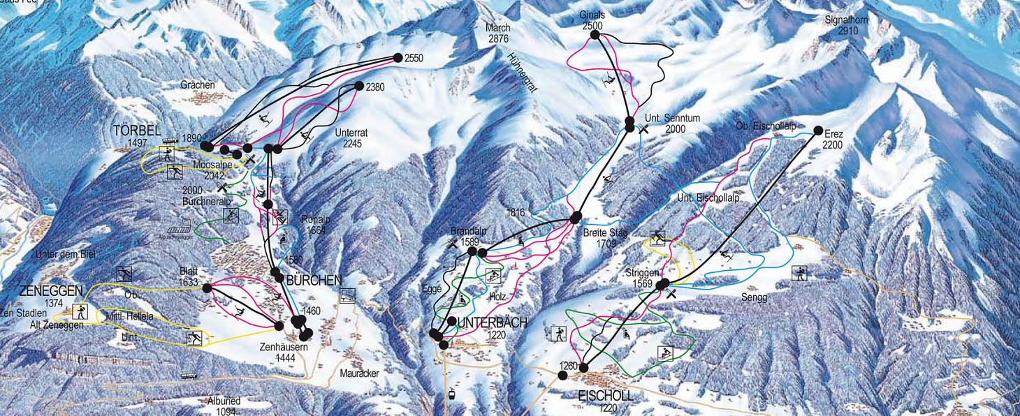 ski mapa Eischoll