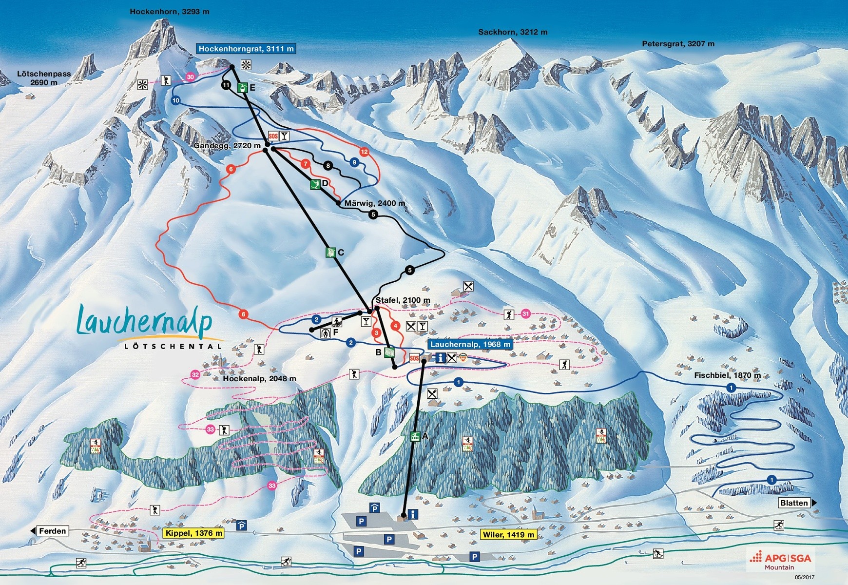 ski mapa Lötschental