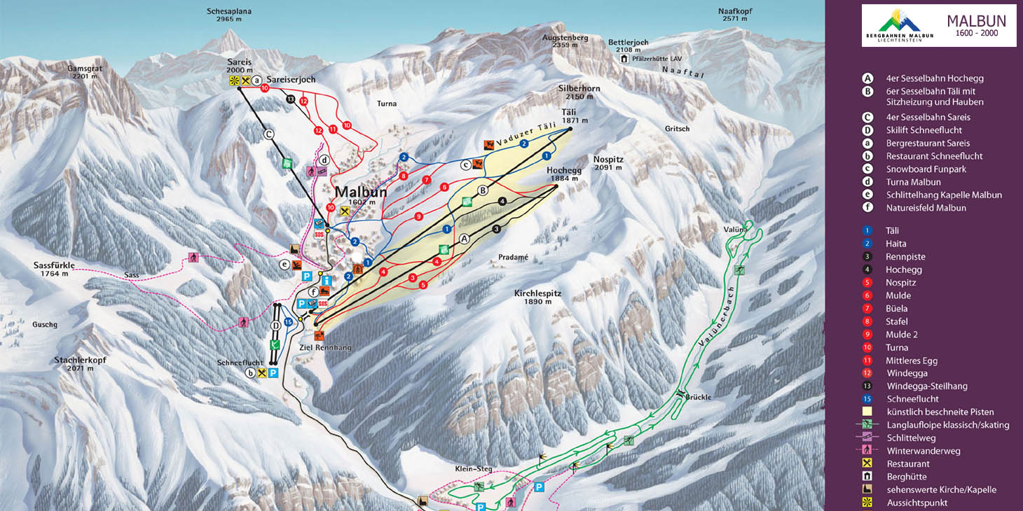 ski mapa Malbun